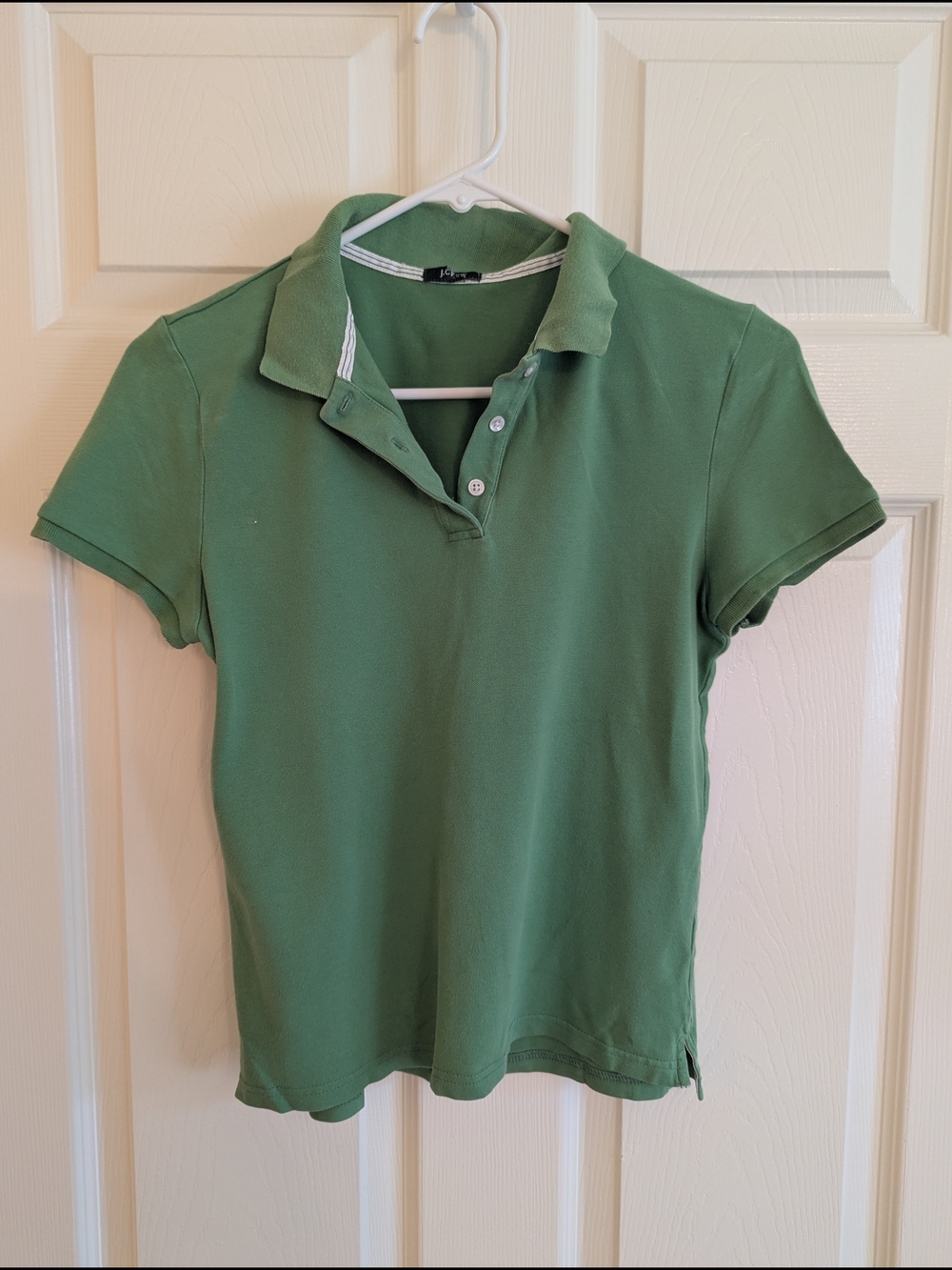 J. Crew Green Short Sleeve Polo